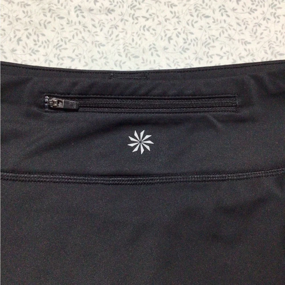 Athleta Skort‎ Tennis Running Golf Black Rear Zipper Pocket Size XS